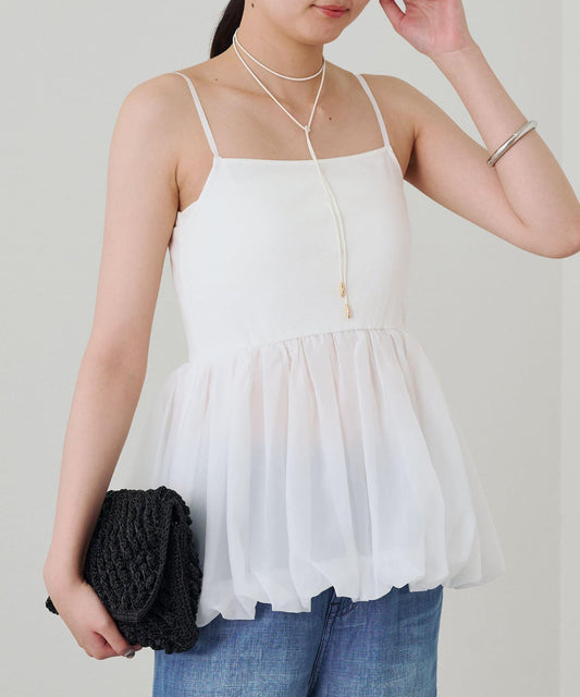 Loungedress 蓬鬆設計 內搭吊帶背心