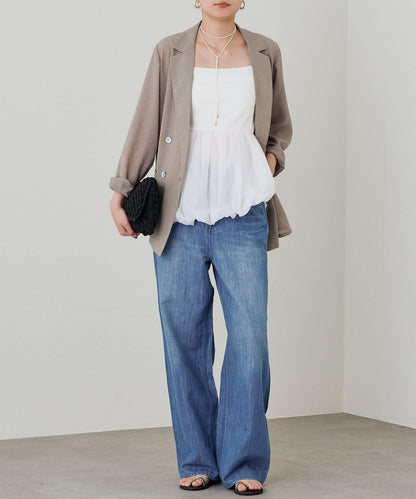 Loungedress 蓬鬆設計 內搭吊帶背心