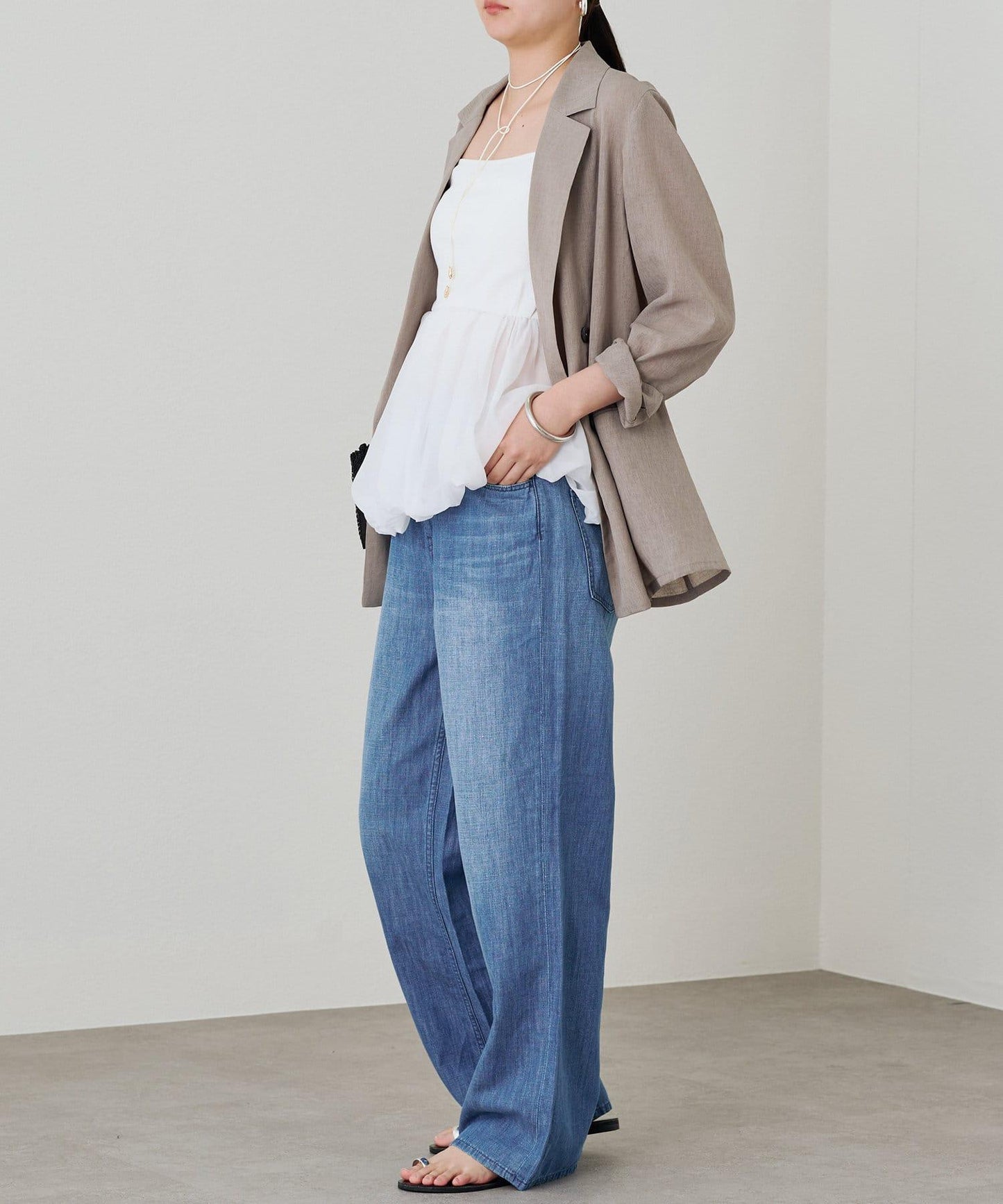 Loungedress 蓬鬆設計 內搭吊帶背心