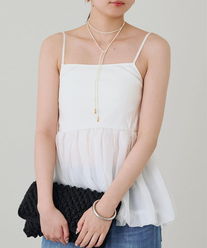 Loungedress 蓬鬆設計 內搭吊帶背心