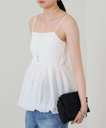 Loungedress 蓬鬆設計 內搭吊帶背心