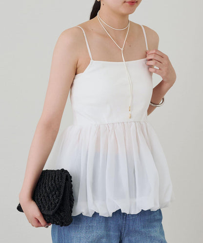 Loungedress 蓬鬆設計 內搭吊帶背心