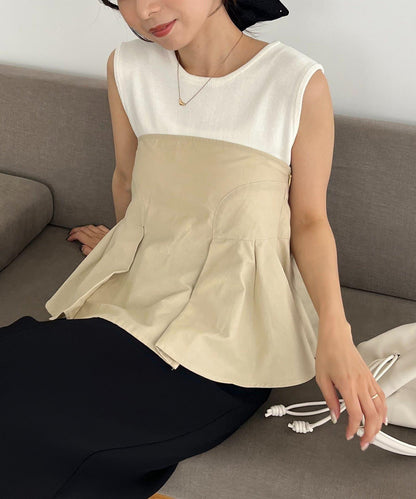 CAPRICIEUX LE'MAGE 內搭套裝 荷葉下襬設計 束胸上衣