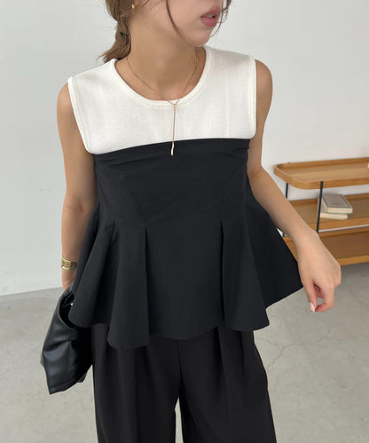 CAPRICIEUX LE'MAGE 內搭套裝 荷葉下襬設計 束胸上衣
