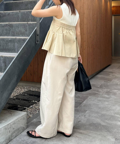 CAPRICIEUX LE'MAGE 內搭套裝 荷葉下襬設計 束胸上衣