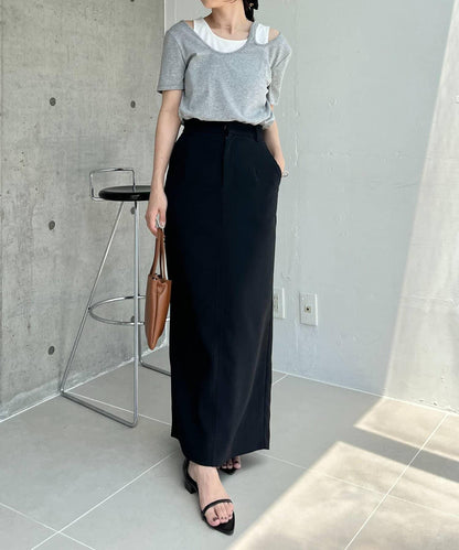 CAPRICIEUX LE'MAGE 拼接不對稱領 T恤