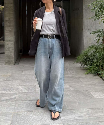 CAPRICIEUX LE'MAGE 拼接不對稱領 T恤