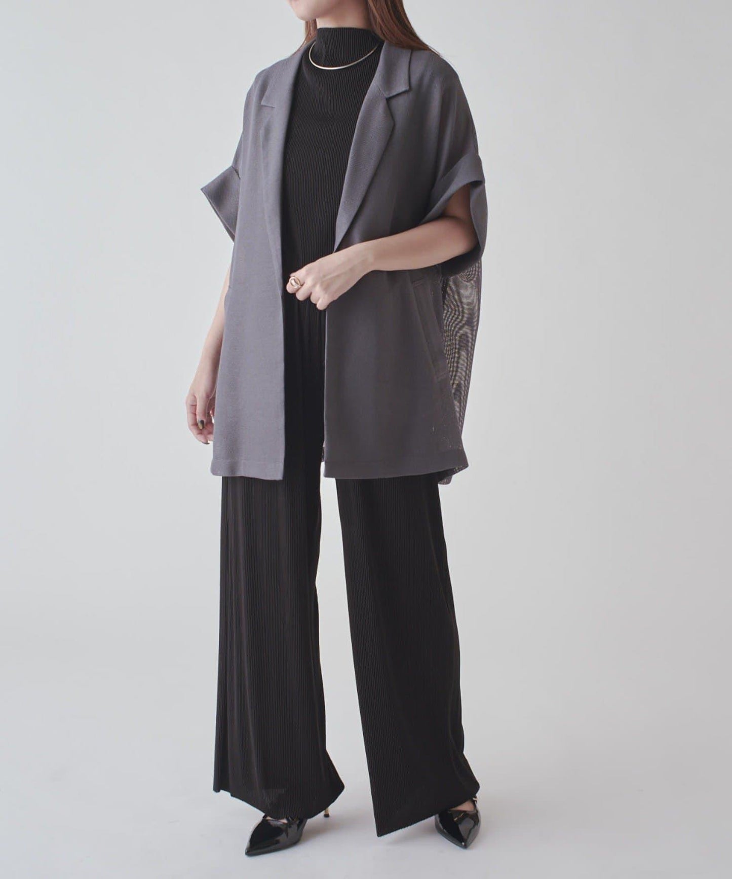 Lui's 褶皺設計 背心