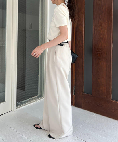 CAPRICIEUX LE'MAGE 拼接不對稱領 T恤