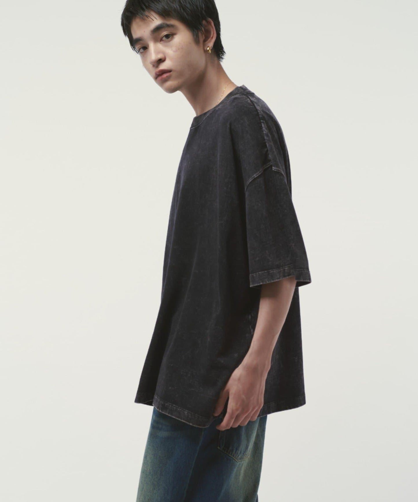 Lui's 粉感漂染寬鬆 BIG T恤