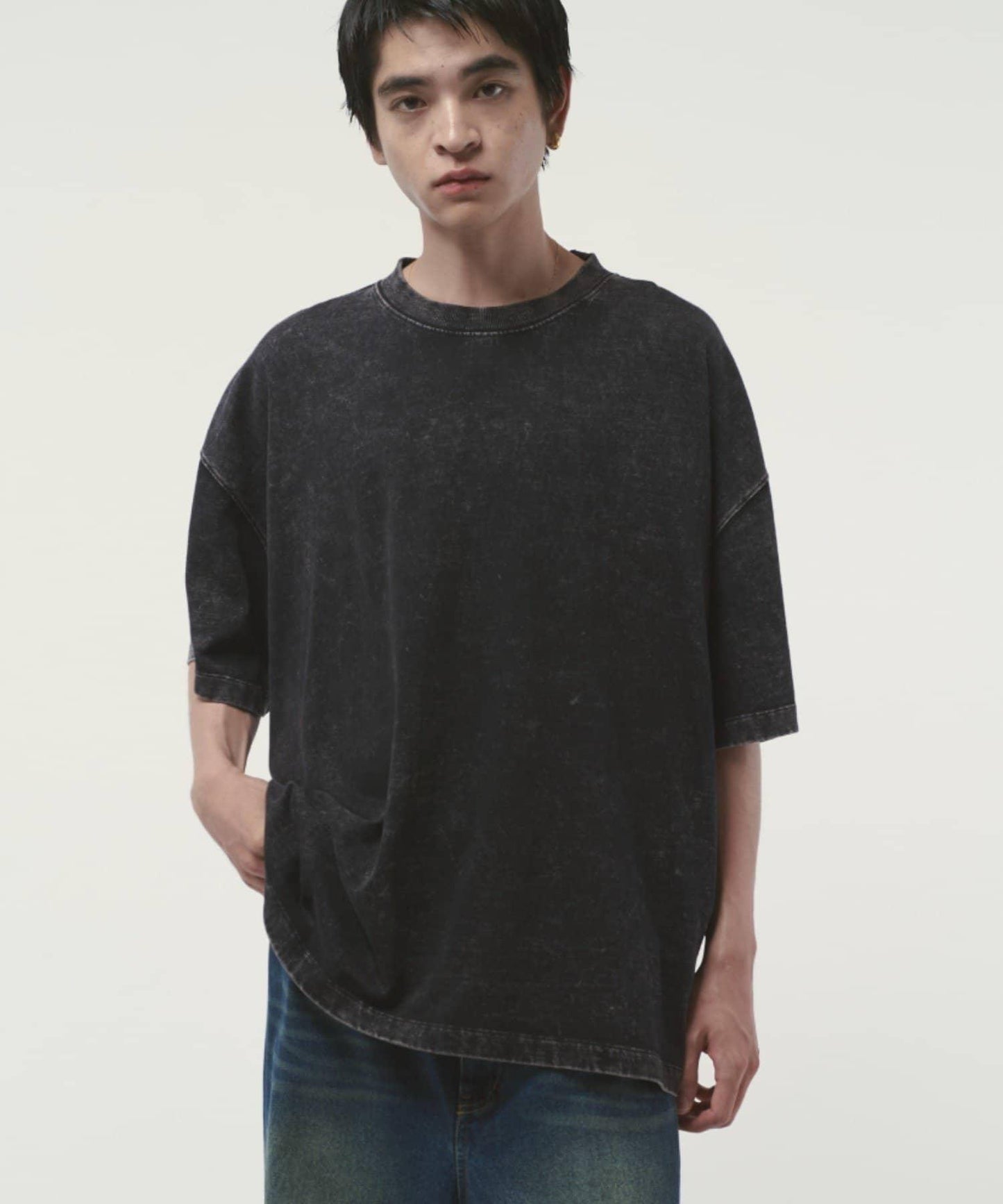 Lui's 粉感漂染寬鬆 BIG T恤