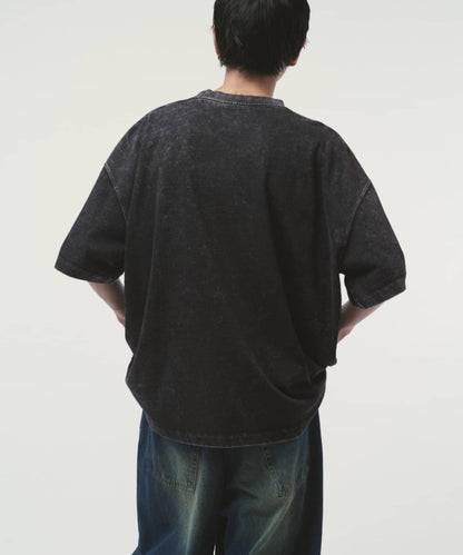 Lui's 粉感漂染寬鬆 BIG T恤