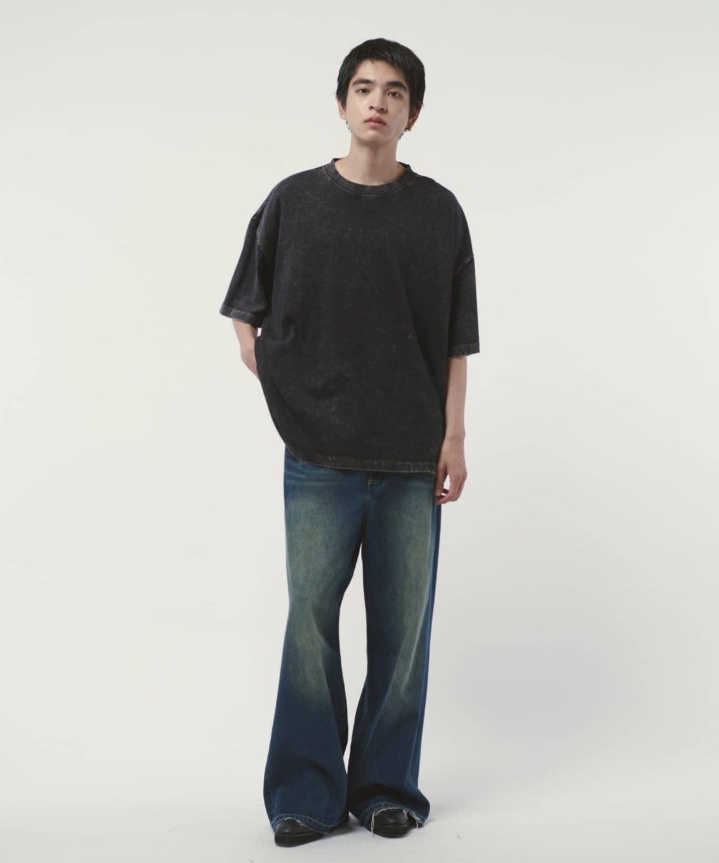 Lui's 粉感漂染寬鬆 BIG T恤