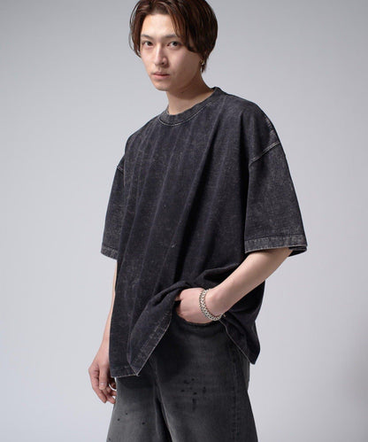 Lui's 粉感漂染寬鬆 BIG T恤