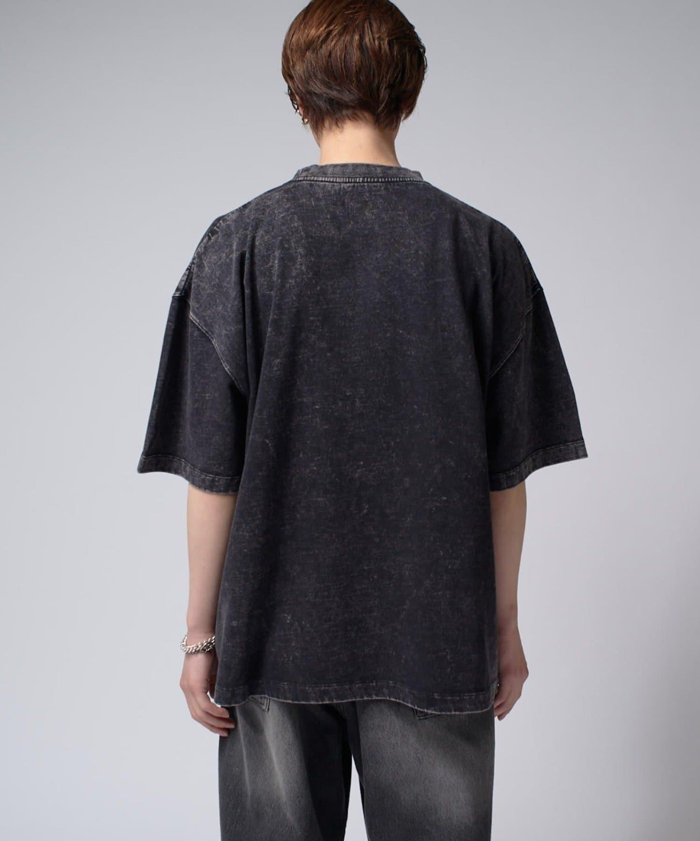 Lui's 粉感漂染寬鬆 BIG T恤