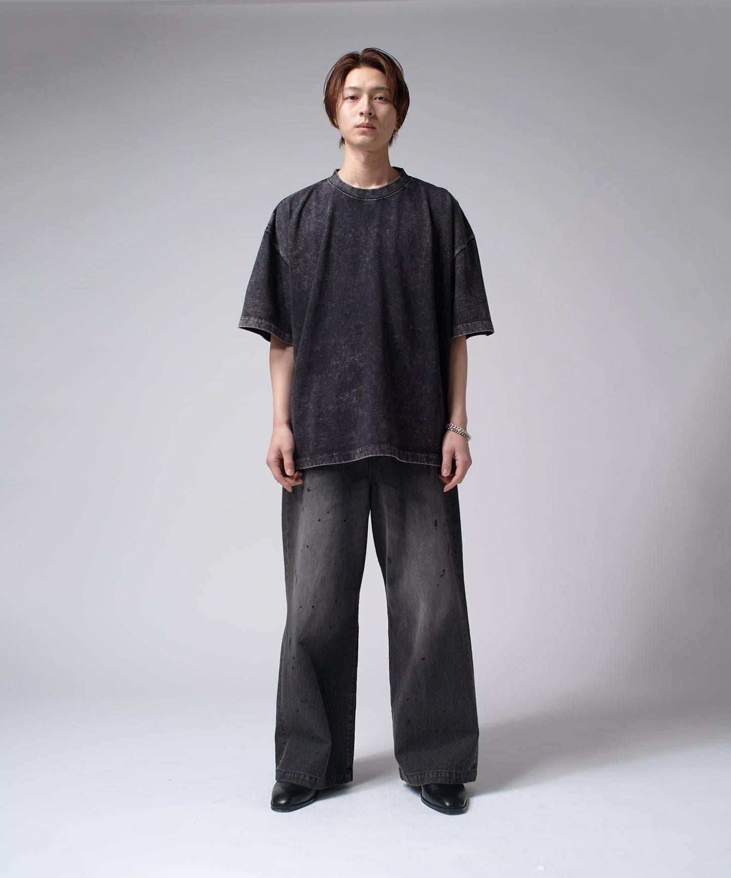 Lui's 粉感漂染寬鬆 BIG T恤