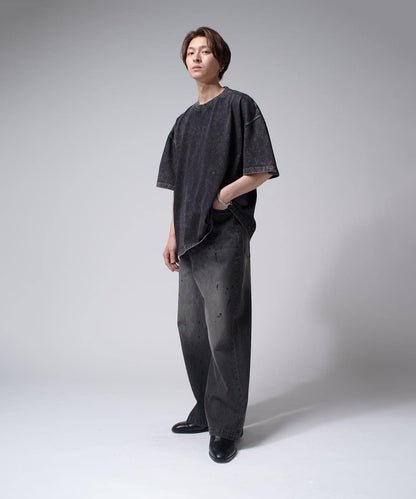 Lui's 粉感漂染寬鬆 BIG T恤