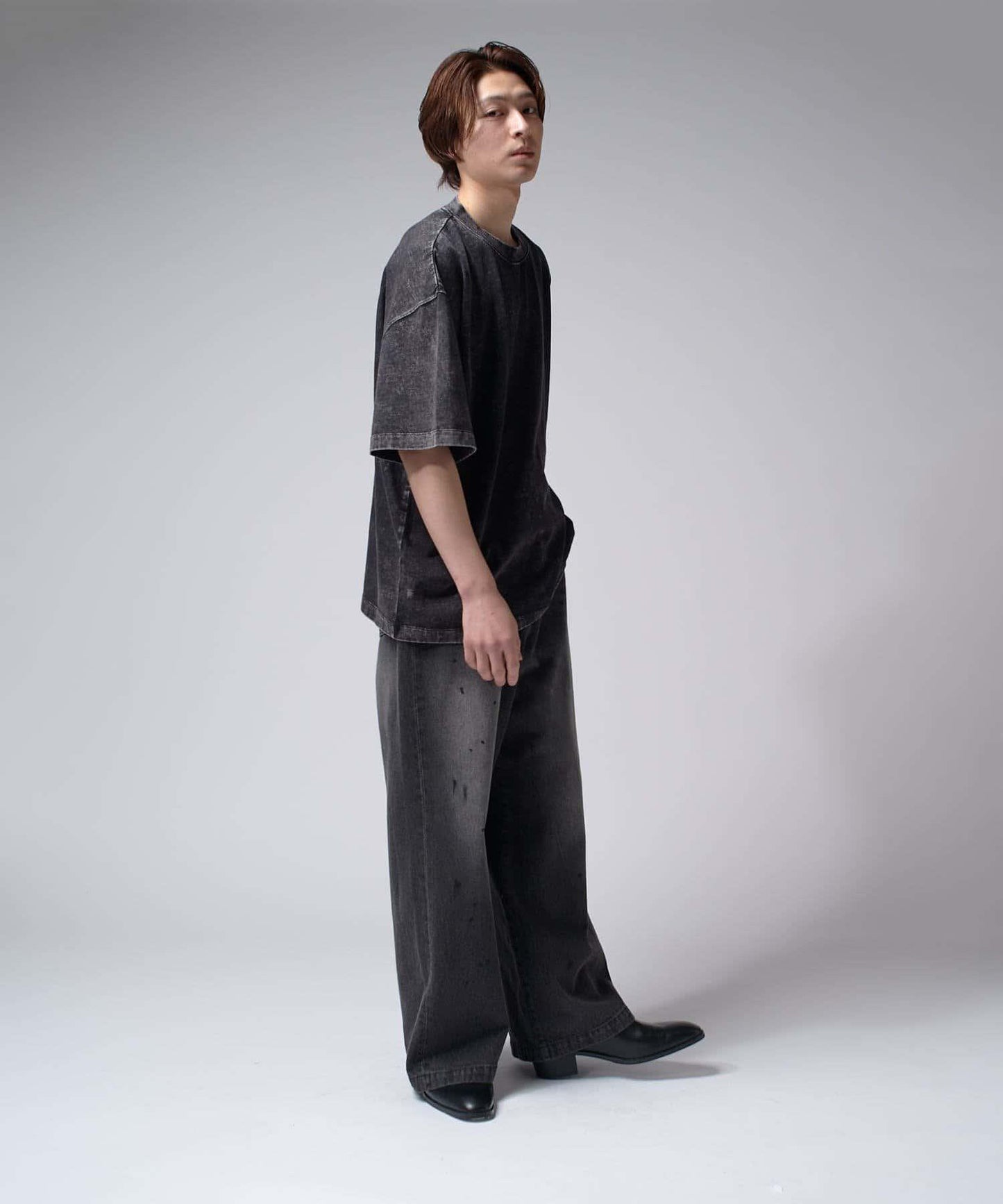 Lui's 粉感漂染寬鬆 BIG T恤