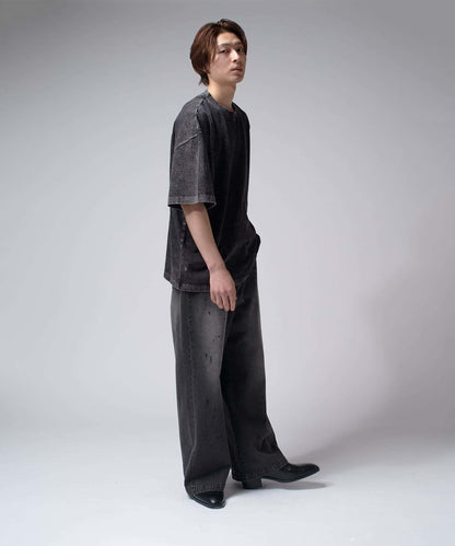 Lui's 粉感漂染寬鬆 BIG T恤