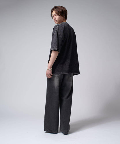 Lui's 粉感漂染寬鬆 BIG T恤