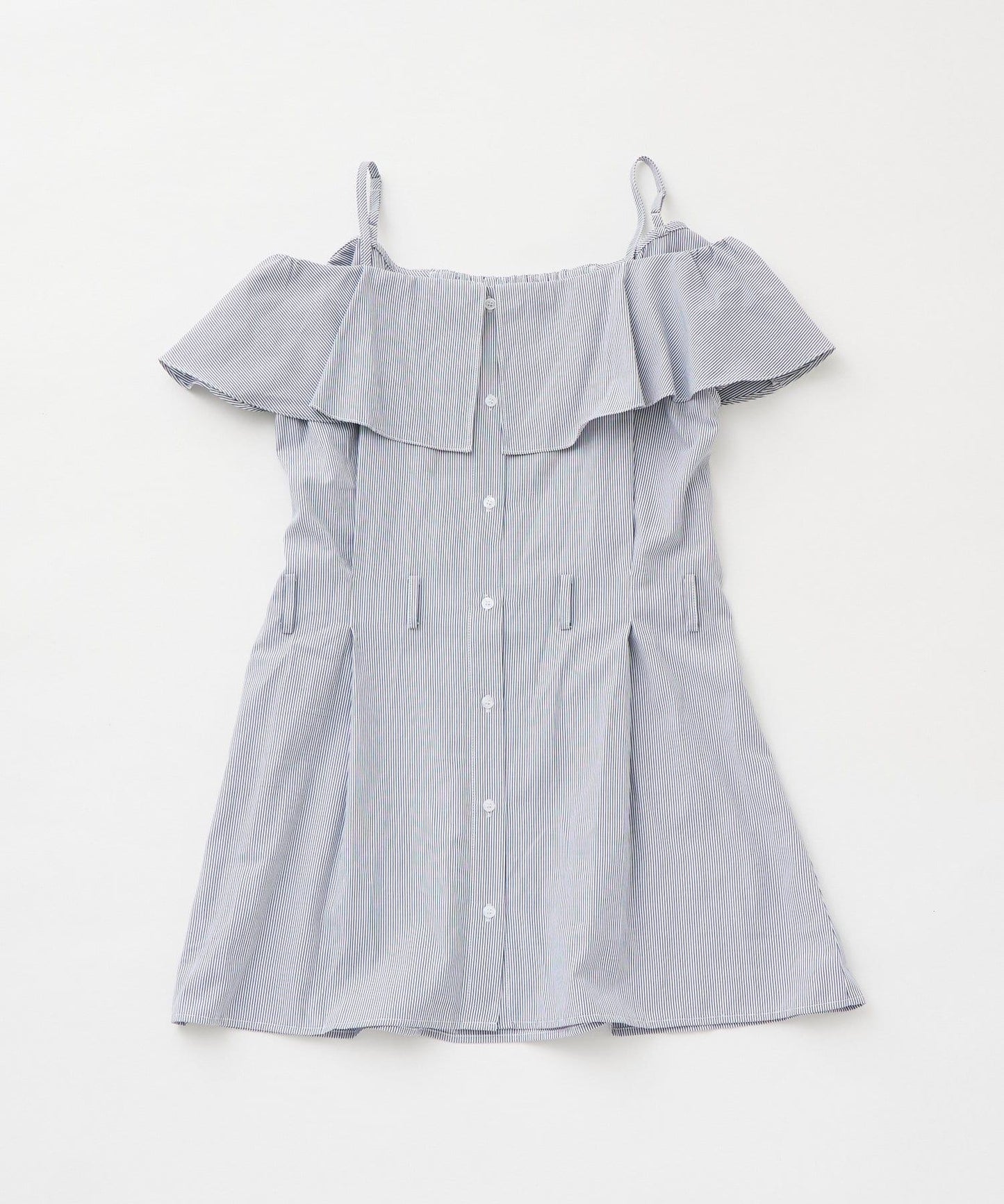 mline 露肩襯衫風 迷你連衣裙