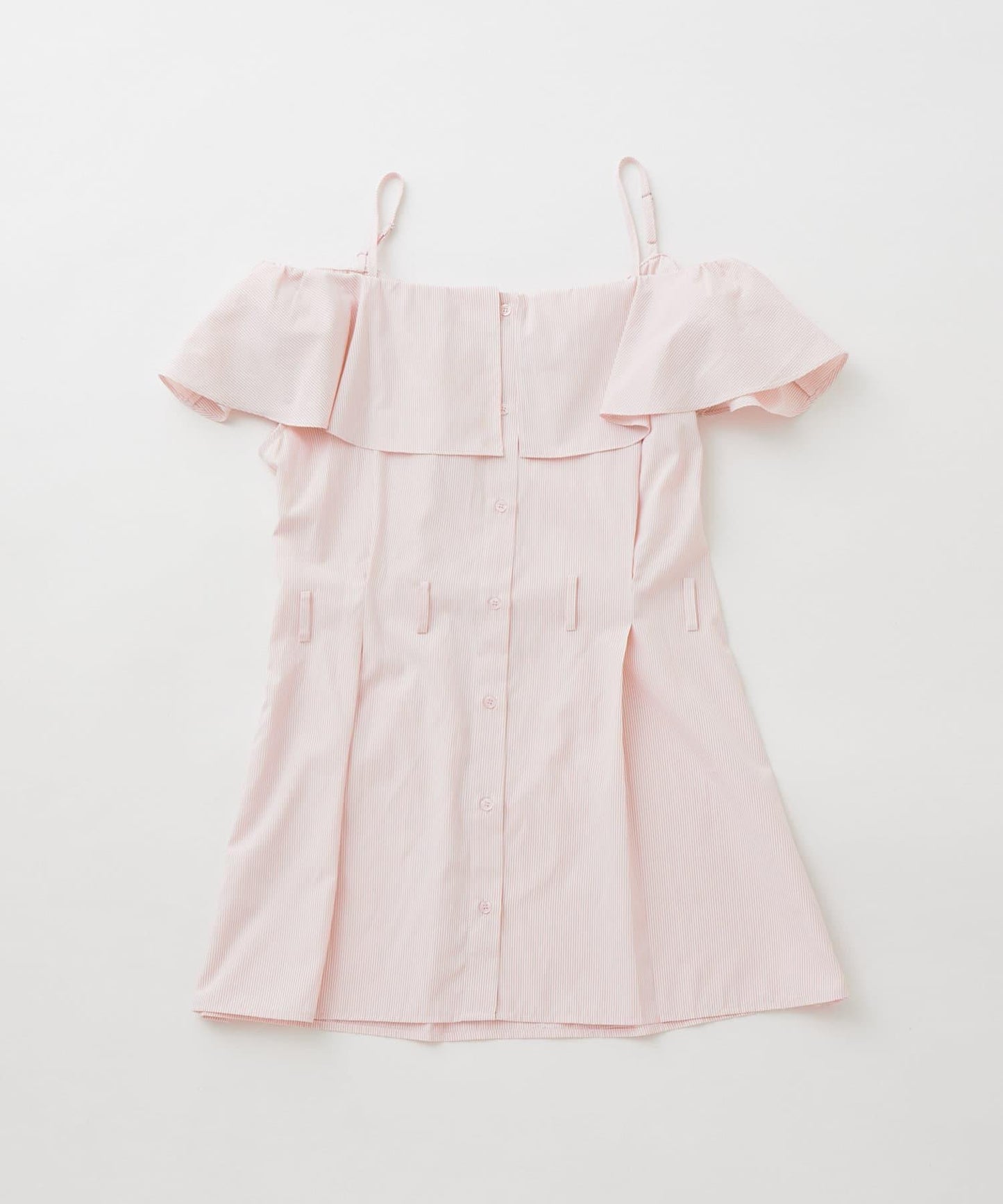 mline 露肩襯衫風 迷你連衣裙