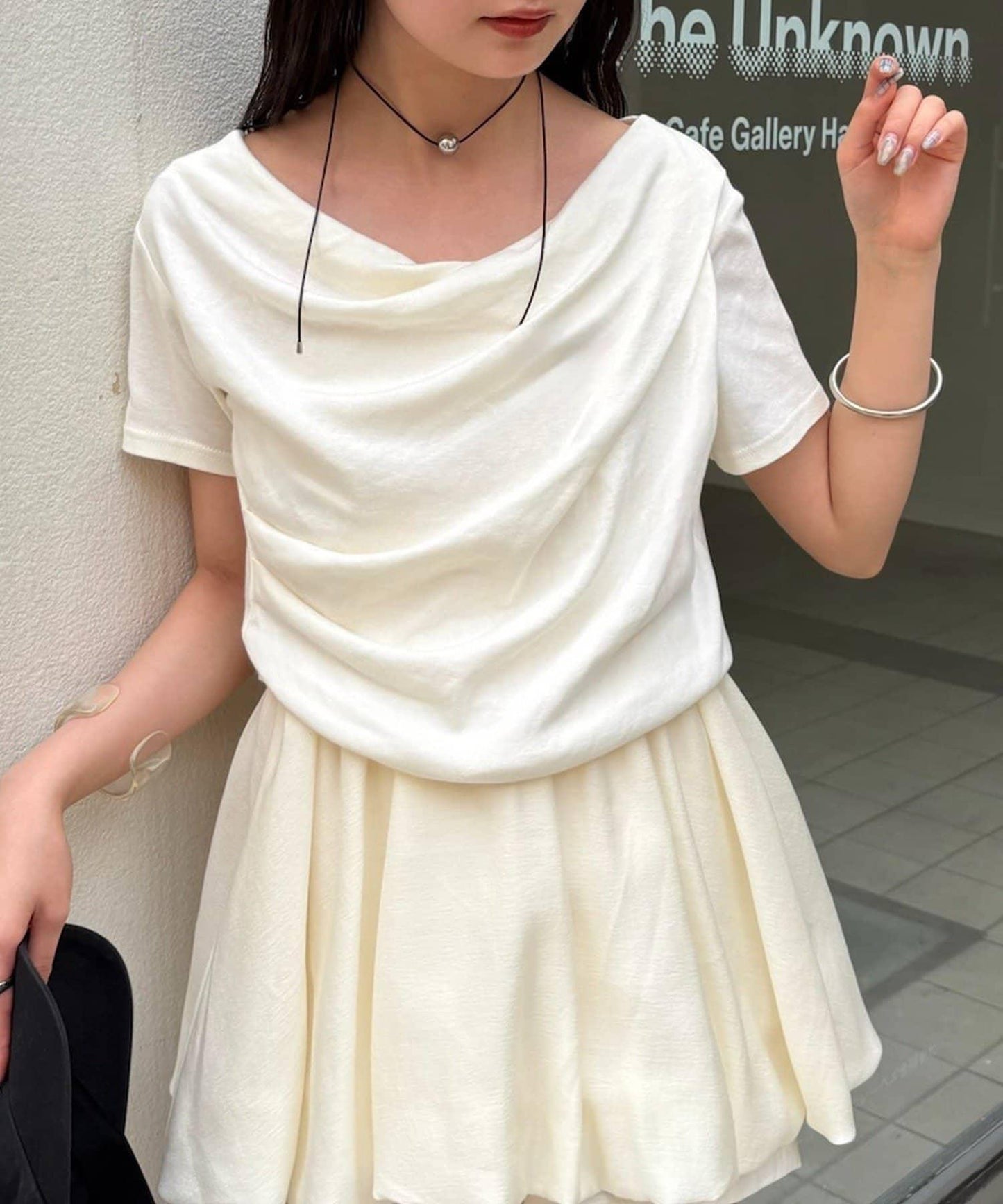 mystic 露肩設計T恤