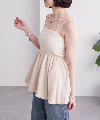 mystic 氣球廓形抹胸上衣