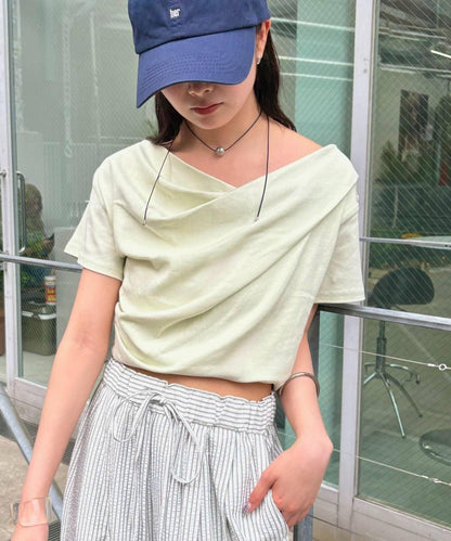 mystic 露肩設計T恤