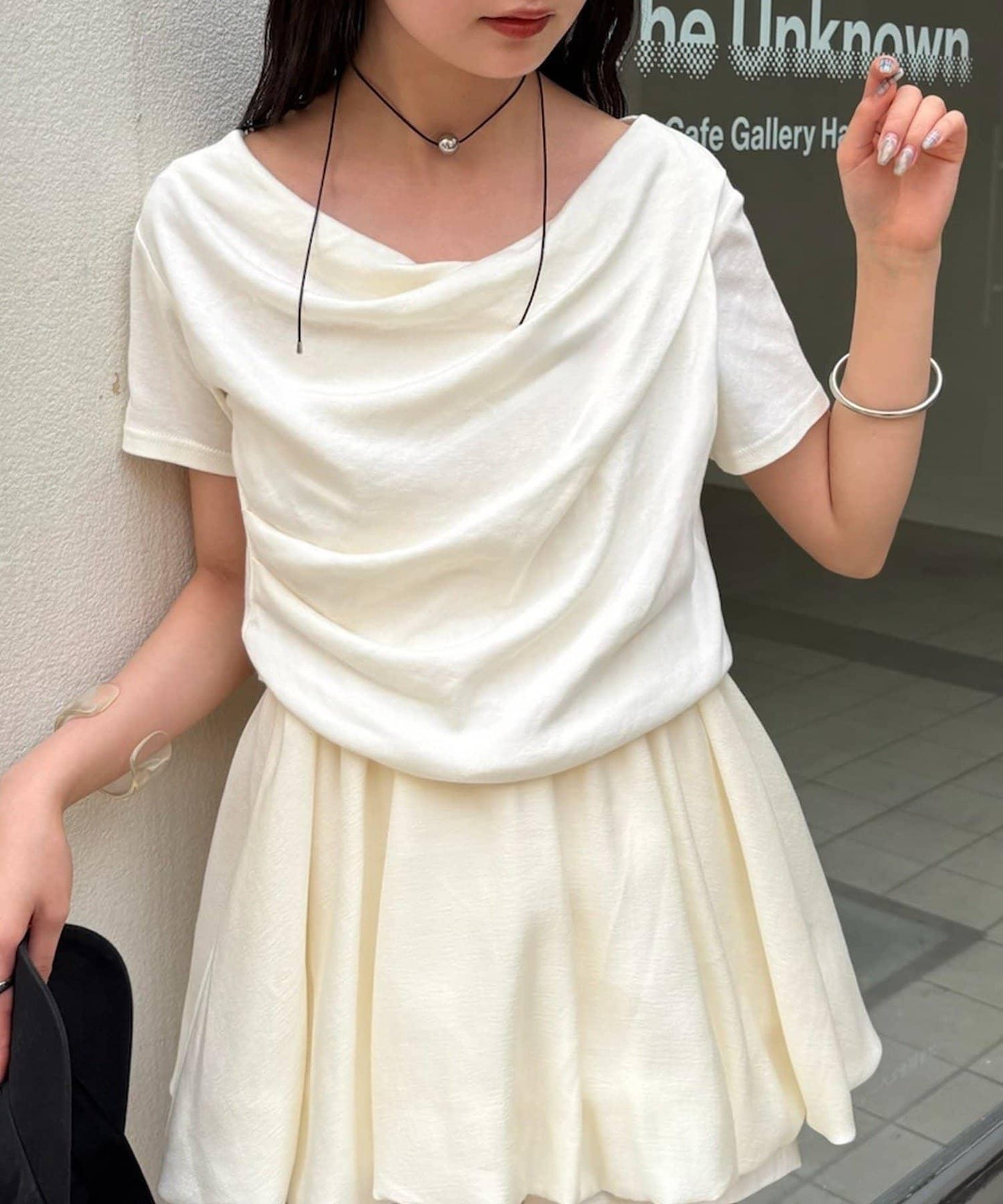 mystic 露肩設計T恤