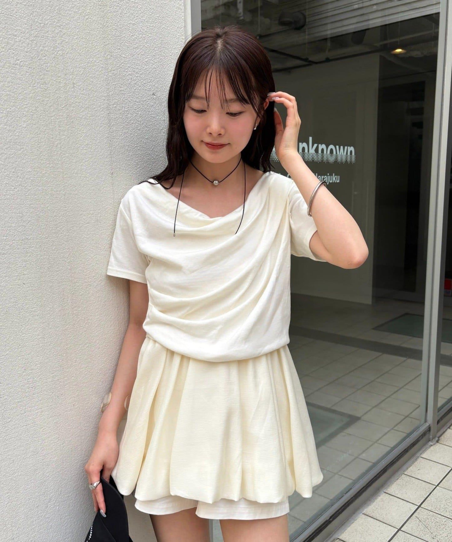 mystic 露肩設計T恤