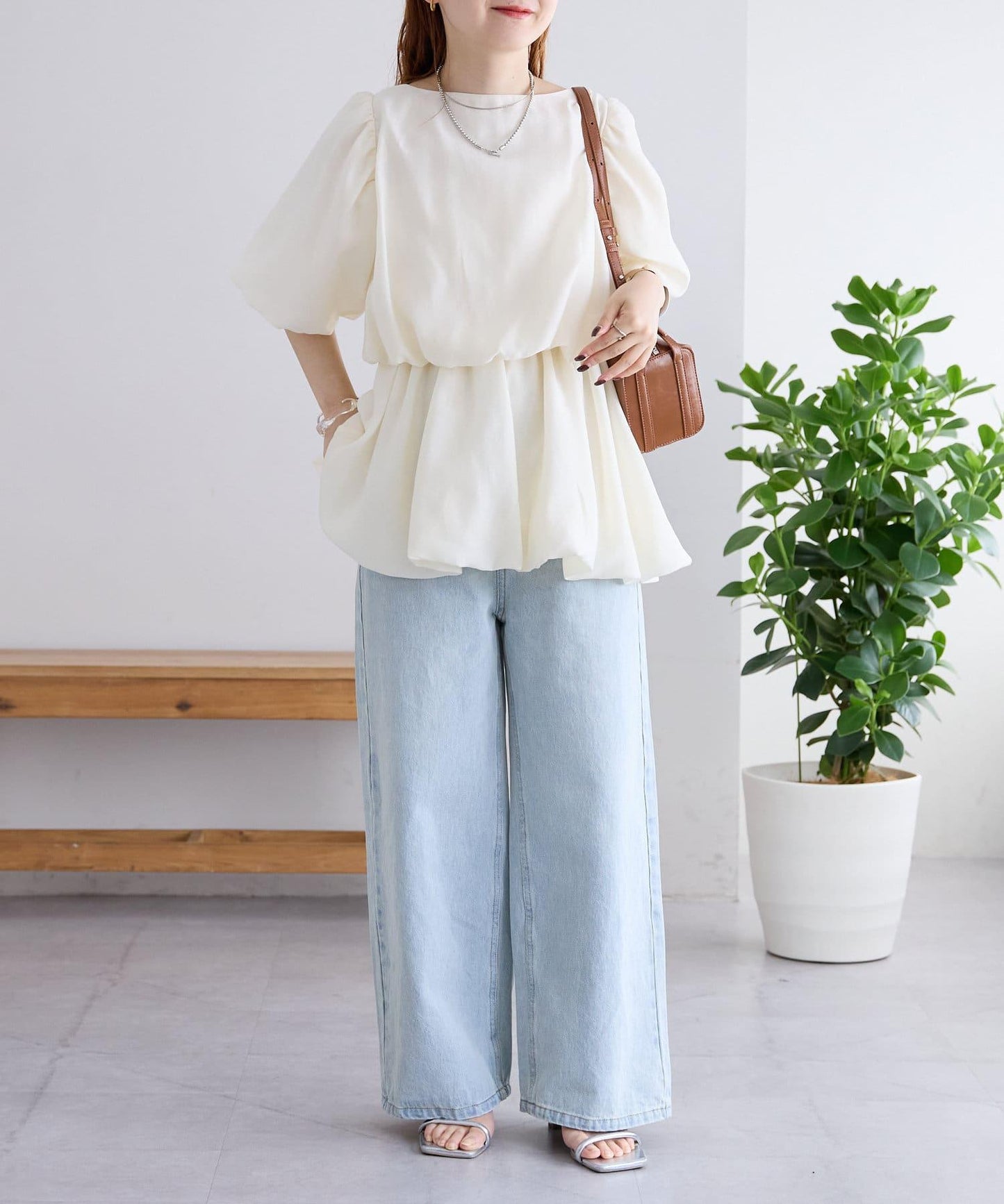 mystic 氣球廓形抹胸上衣