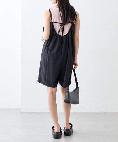 mystic 荷葉邊短款連體褲