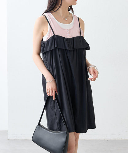 mystic 荷葉邊短款連體褲