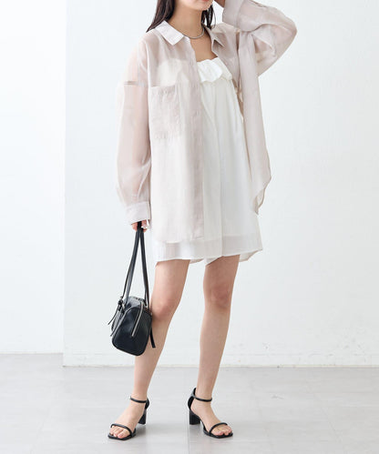 mystic 荷葉邊短款連體褲