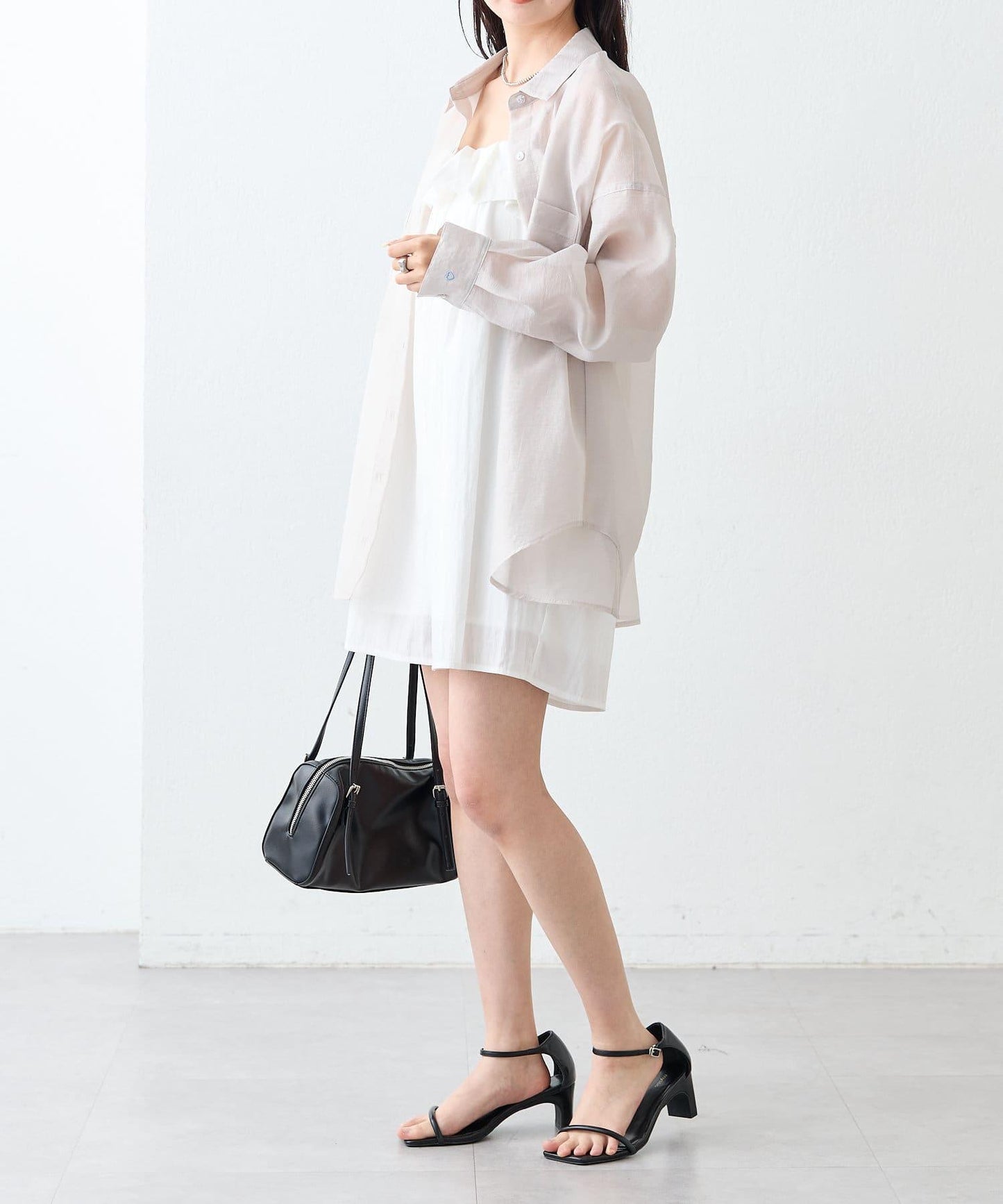 mystic 荷葉邊短款連體褲