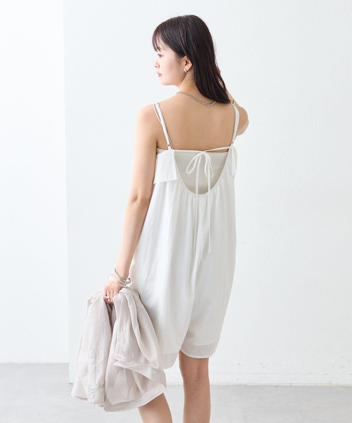 mystic 荷葉邊短款連體褲