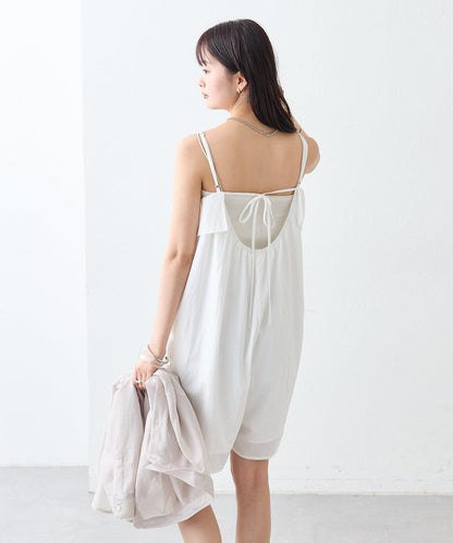 mystic 荷葉邊短款連體褲