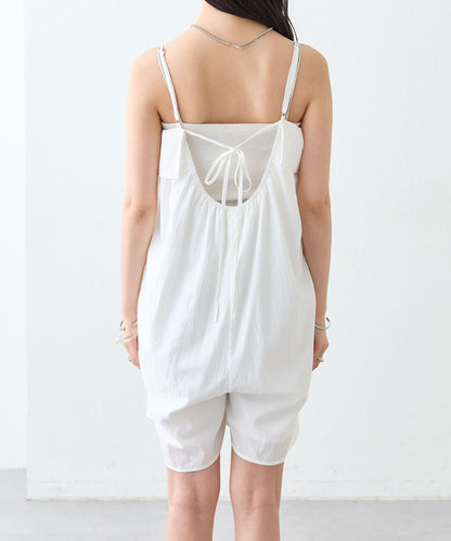 mystic 荷葉邊短款連體褲