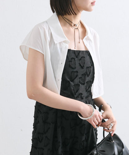 mystic 後背設計短款襯衫