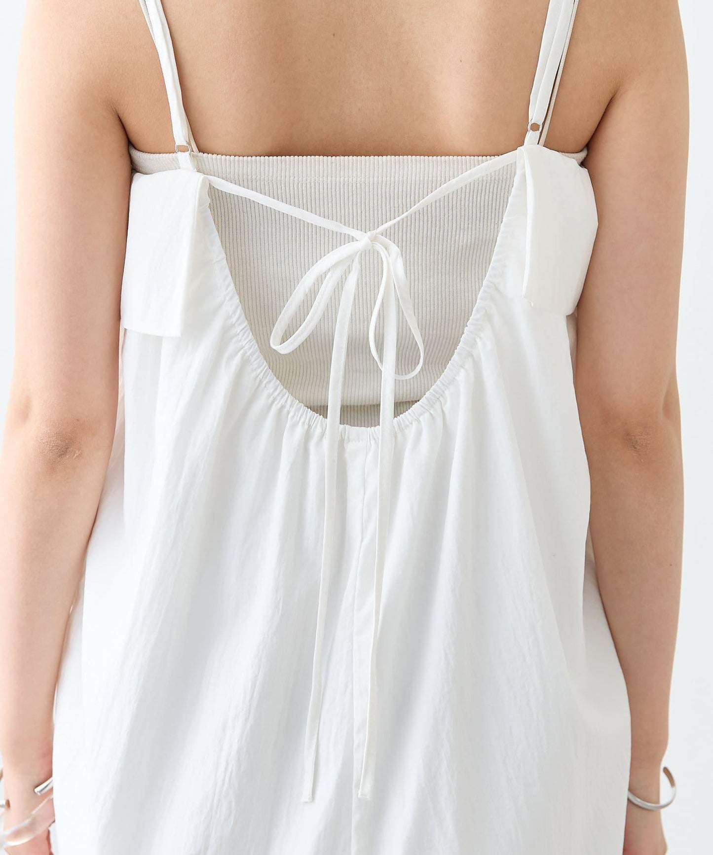 mystic 荷葉邊短款連體褲