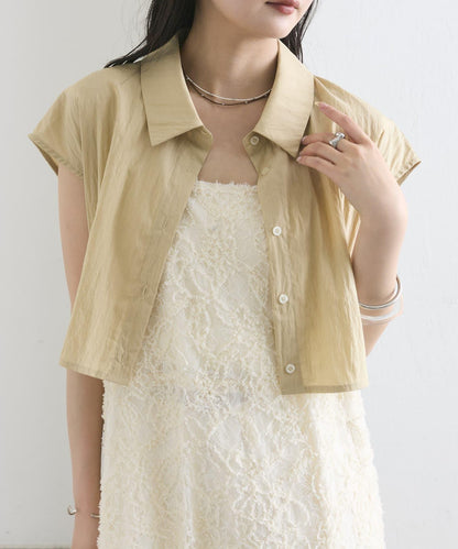 mystic 後背設計短款襯衫