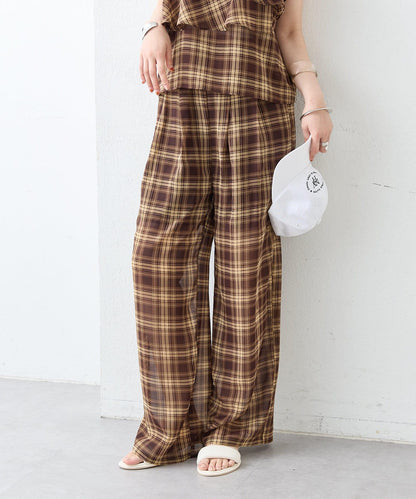 mystic 格紋休閒褲