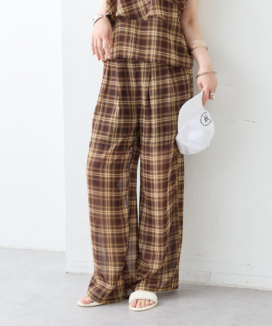 mystic 格紋休閒褲