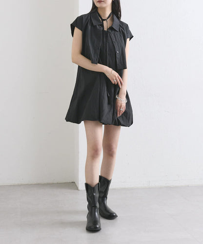 mystic 後背設計短款襯衫