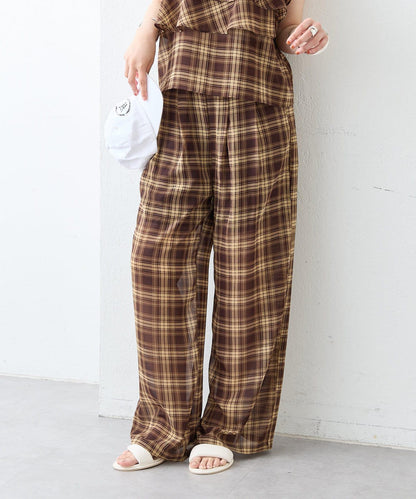 mystic 格紋休閒褲