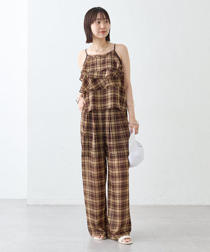 mystic 格紋休閒褲