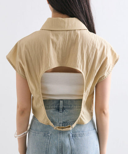 mystic 後背設計短款襯衫