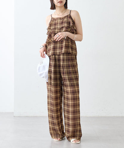 mystic 格紋休閒褲