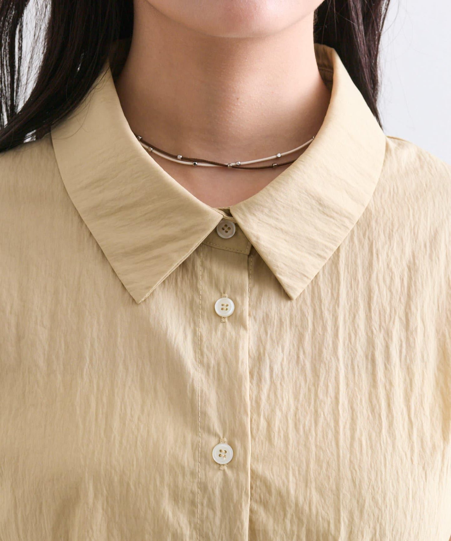 mystic 後背設計短款襯衫